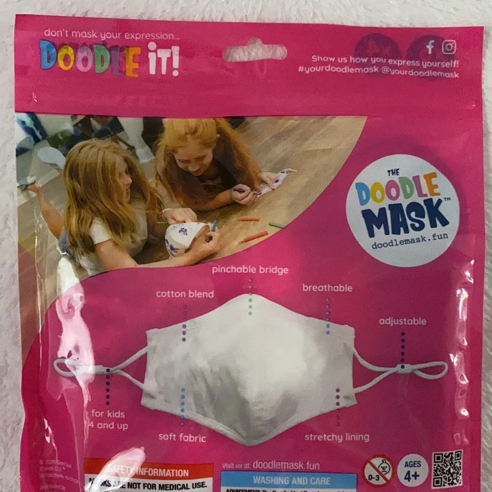 🌟5/$15 🆕 Doodle Mask Pack (Princess)